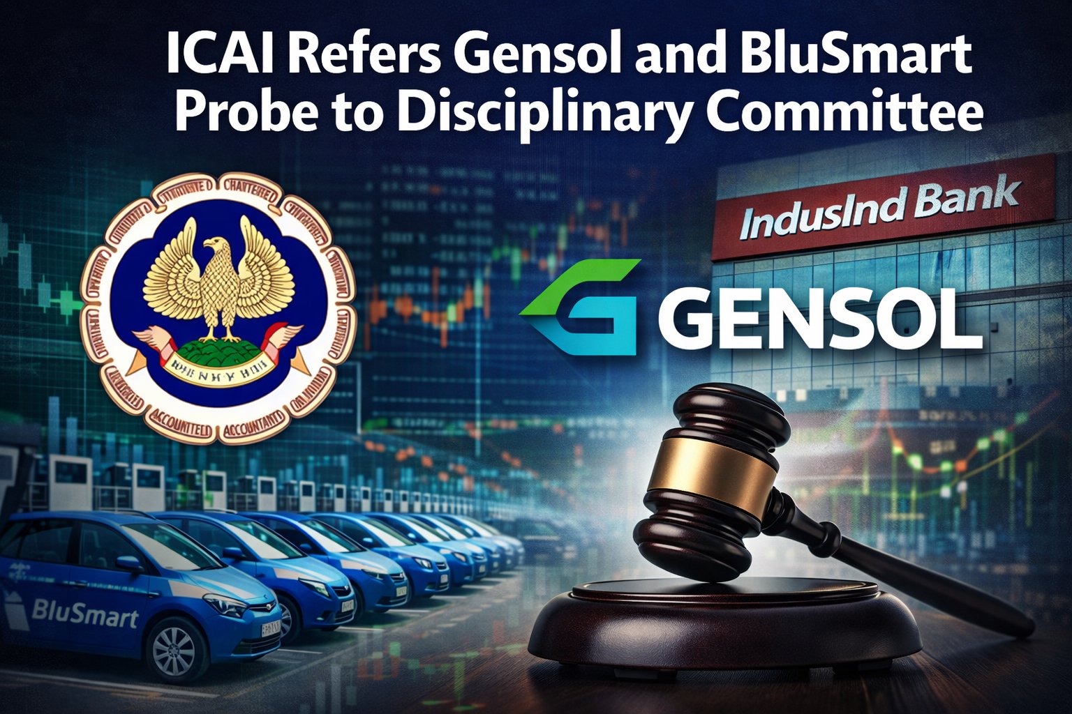 ICAI Refers Gensol and BluSmart Probe to Disciplinary Committee